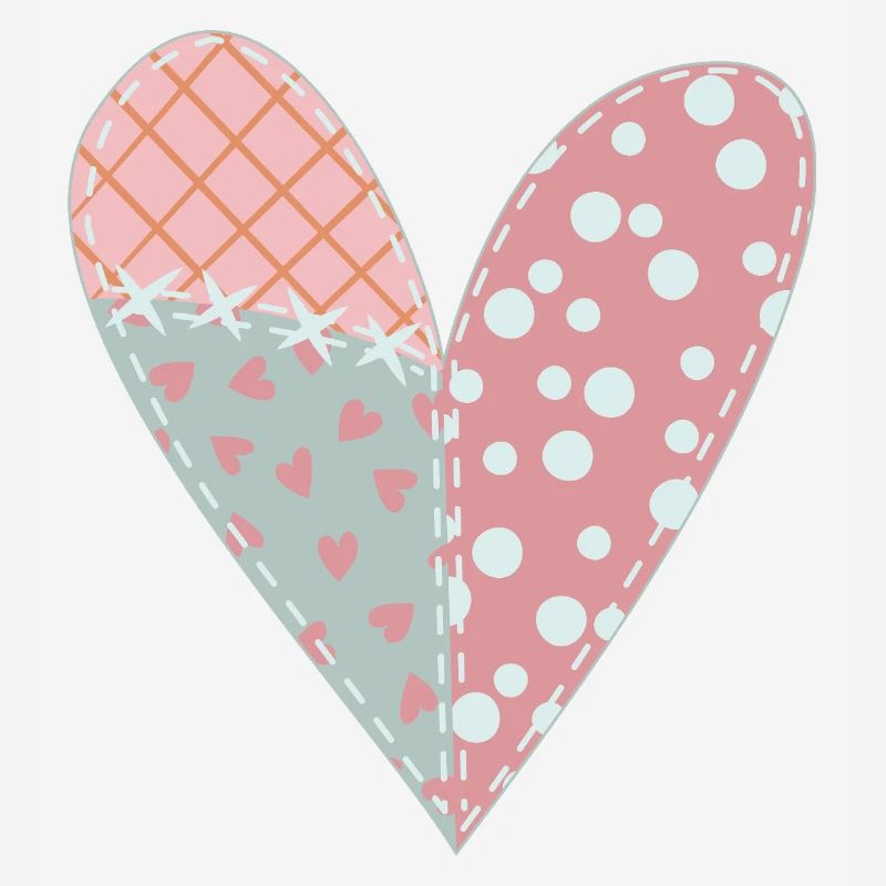 Patchwork Herz Nr. 6