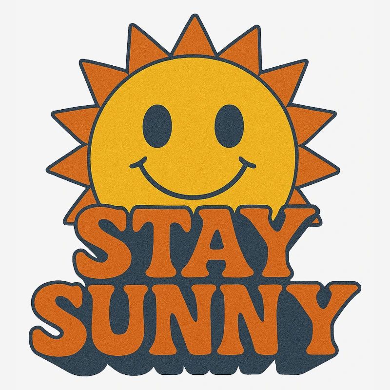 Optimistic Sunny Smiley Print