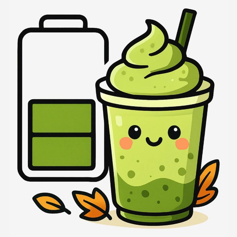 Matcha iced Latte Battery loading