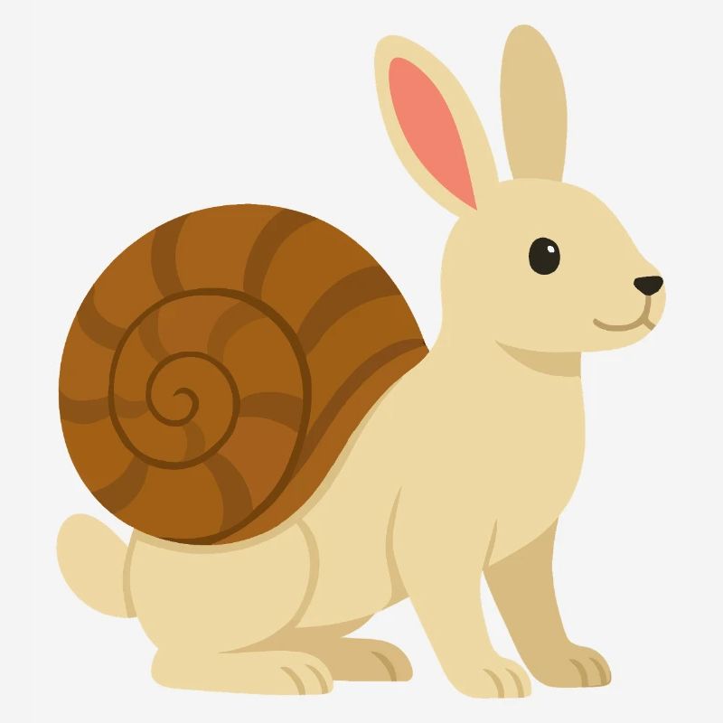 Cute Snail Rabbit