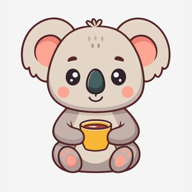 Koala Doux Tasse Café