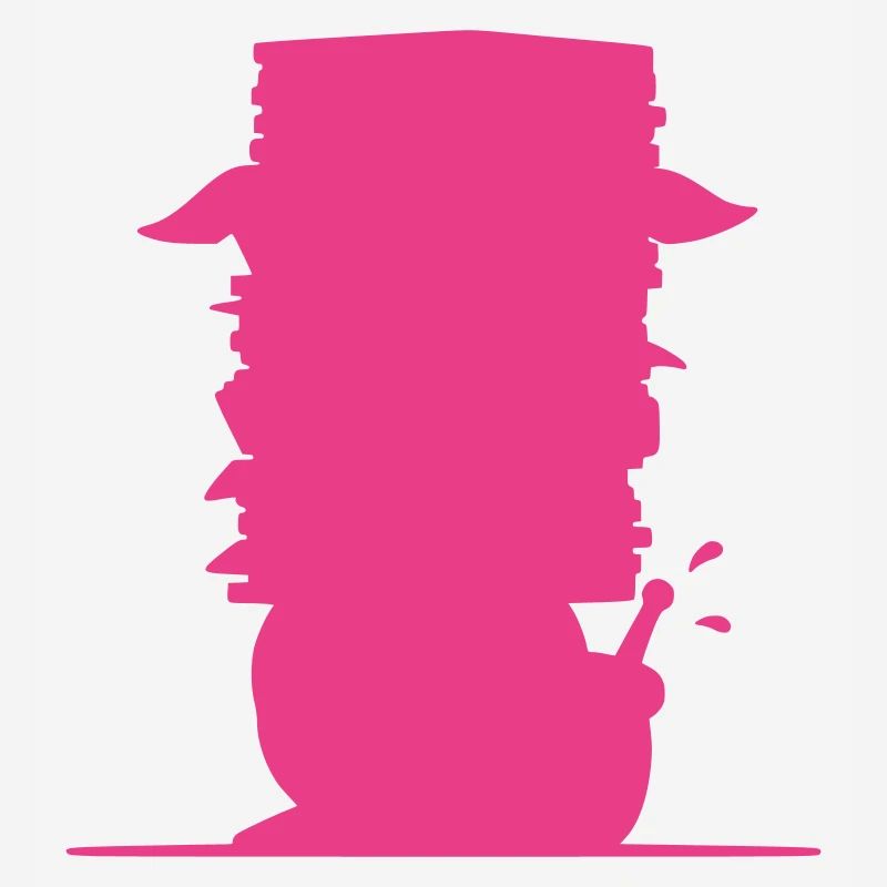 Snail File Stack Silhouette