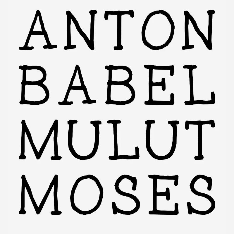 ANTON BABEL MULUT MOÏSE - Sort
