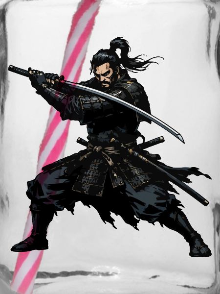 Samurai Katana Duell Heldenbild