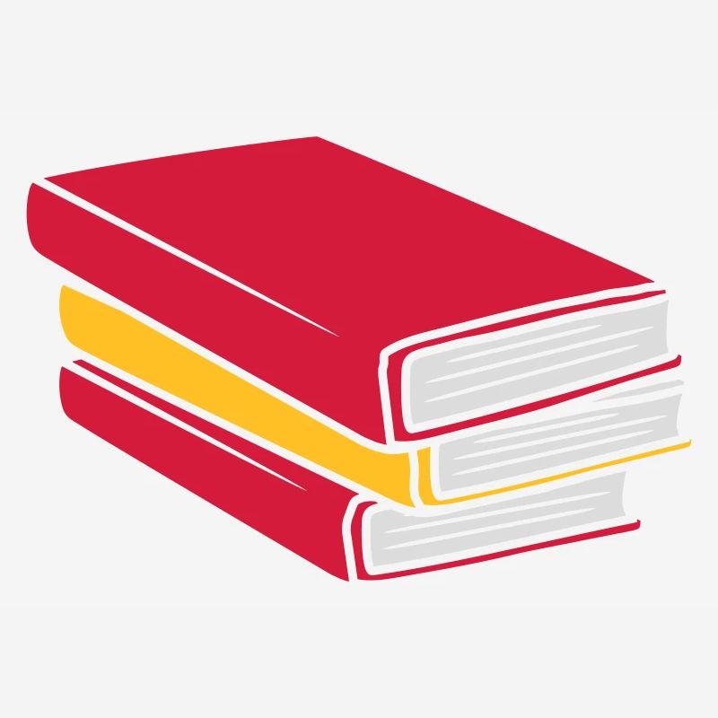 Design gestapelte Bücher Comic