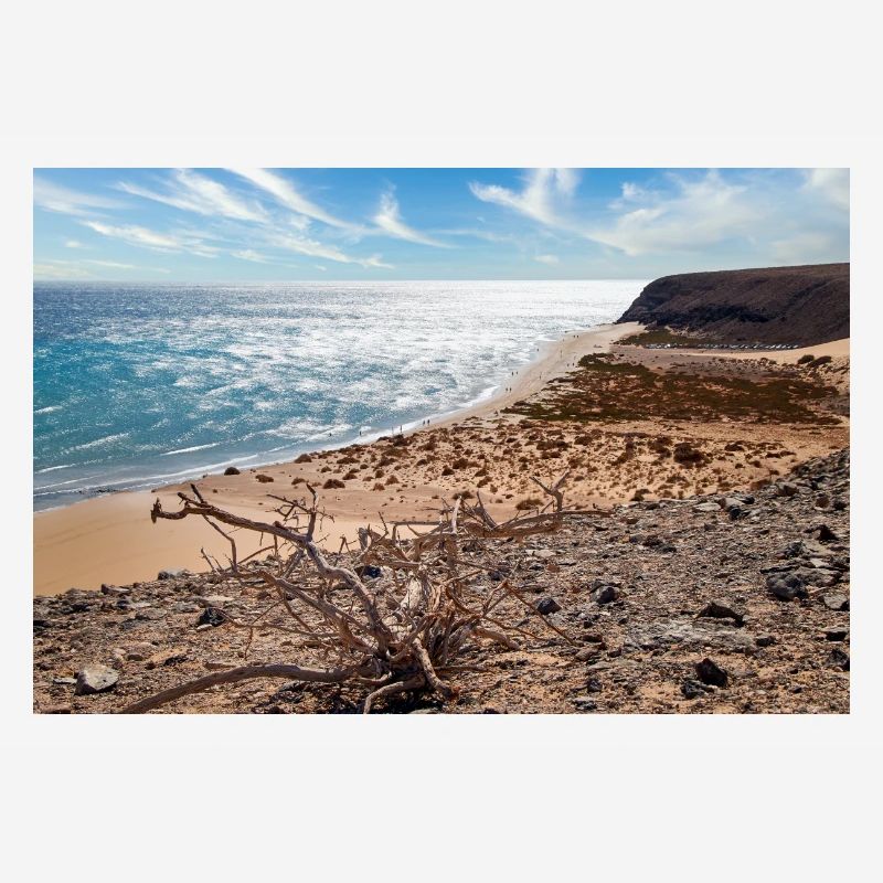 View over a beautiful bathing bay Risco del paso