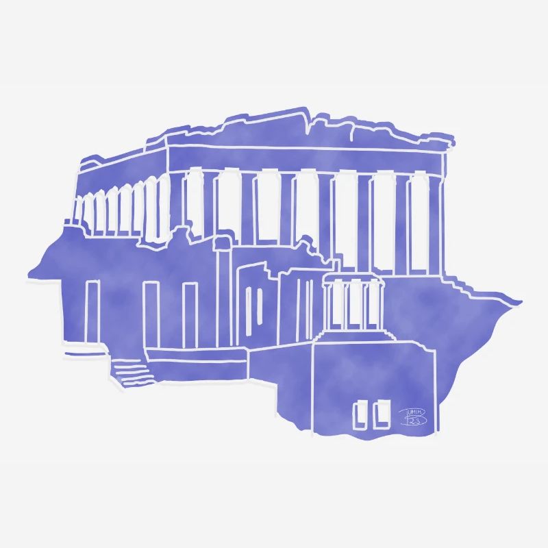 « Acropolis », design de lignes boho, série « Grèce »