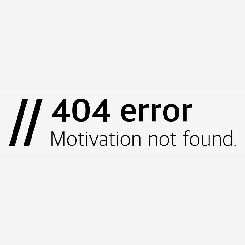 Motivation introuvable