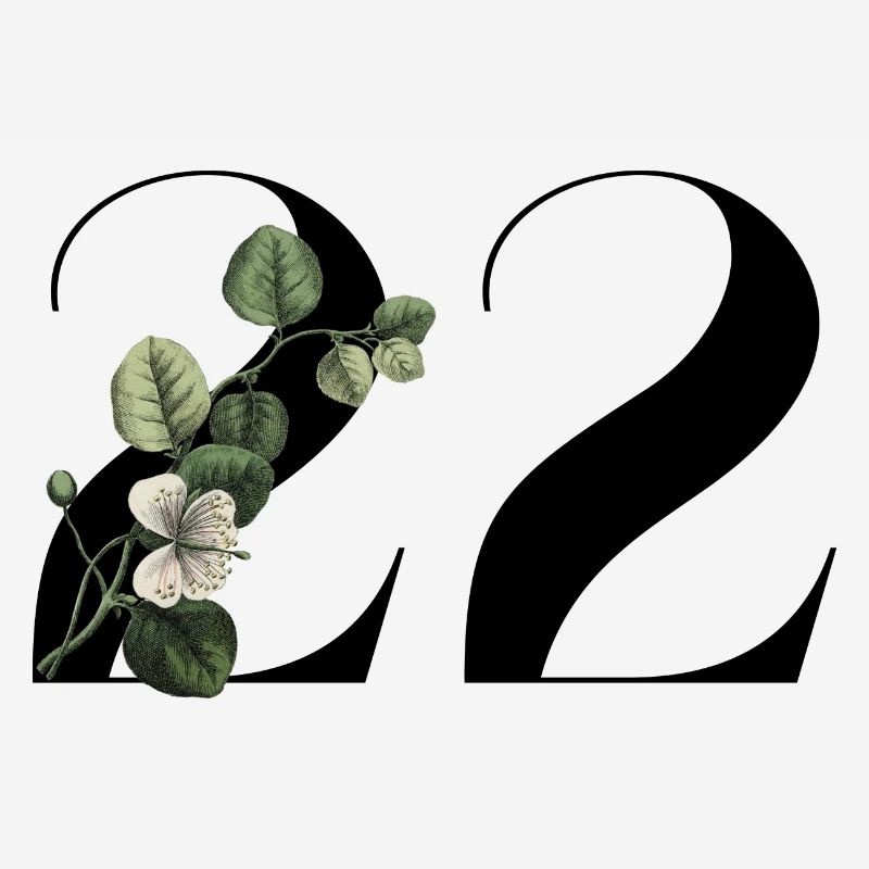 Nummer 22 Blumengrün -22. Blumengeburtstag
