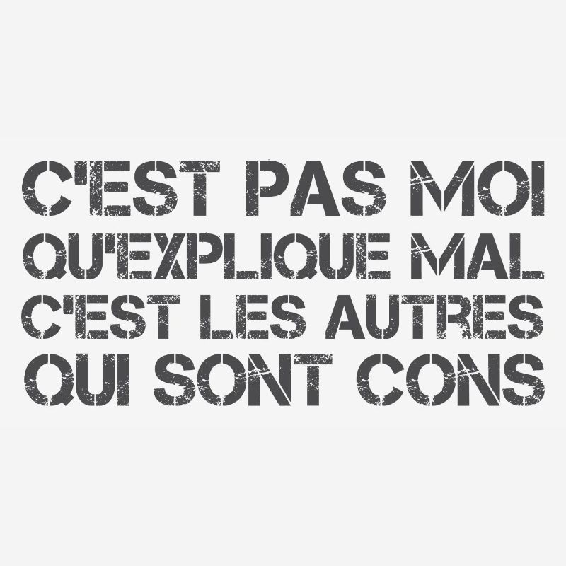 C'est pas moi qu'explique mal