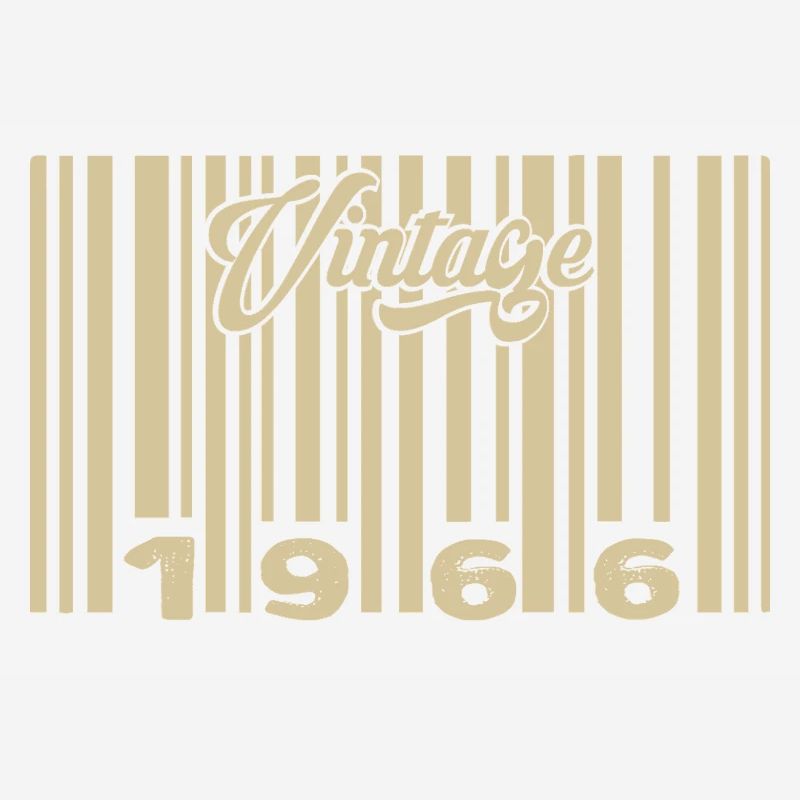 Vintage 1966 Barcode 1966: Year 2025.