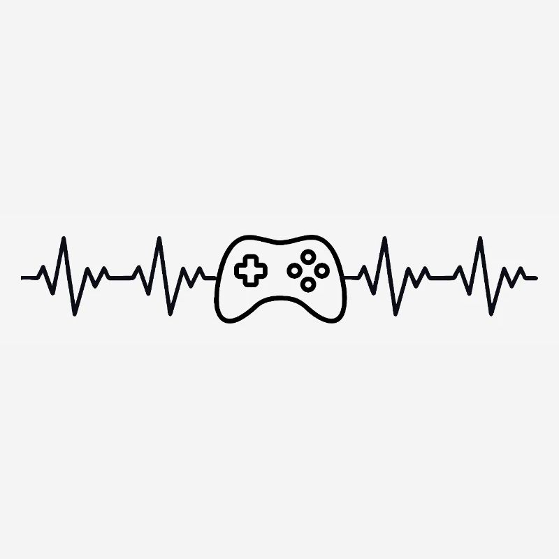 Controller Gamer ECG Heartbeat