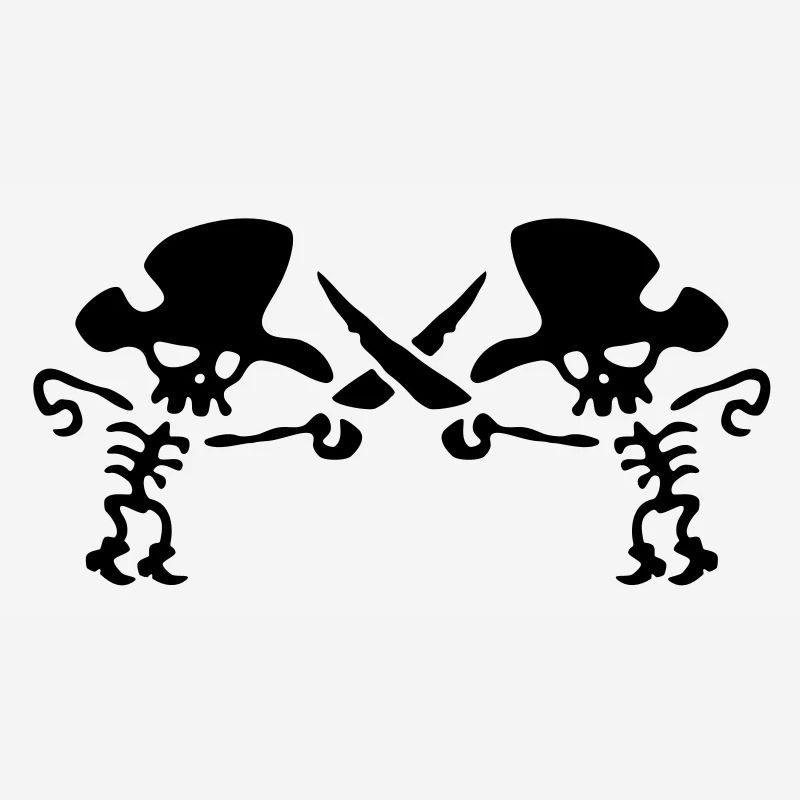 Pirates with crossed swords