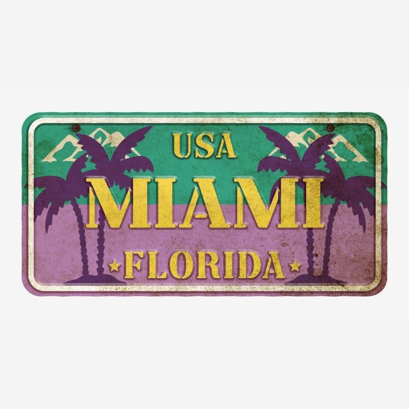 Miami Florida USA America Summer Palm Tree Shield