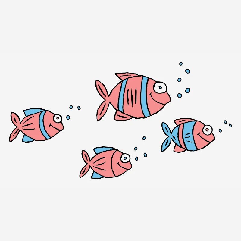 Poisson Cichlide Eau Mer Graffiti Dessin