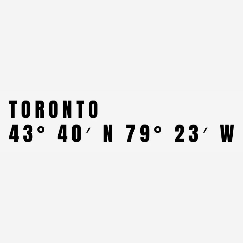 Toronto, Canada Coordinates