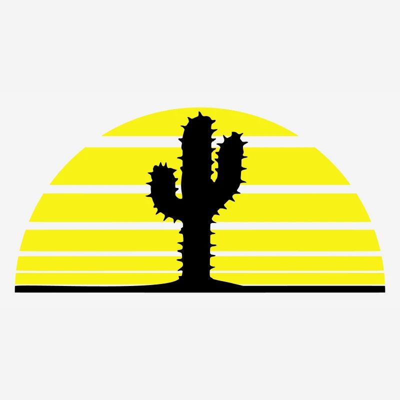 Cactus Plant Spines Desert Cacti Silhouette