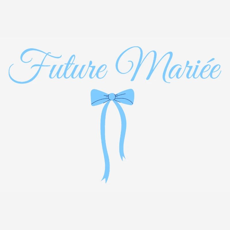 Future mariée noeud bleu