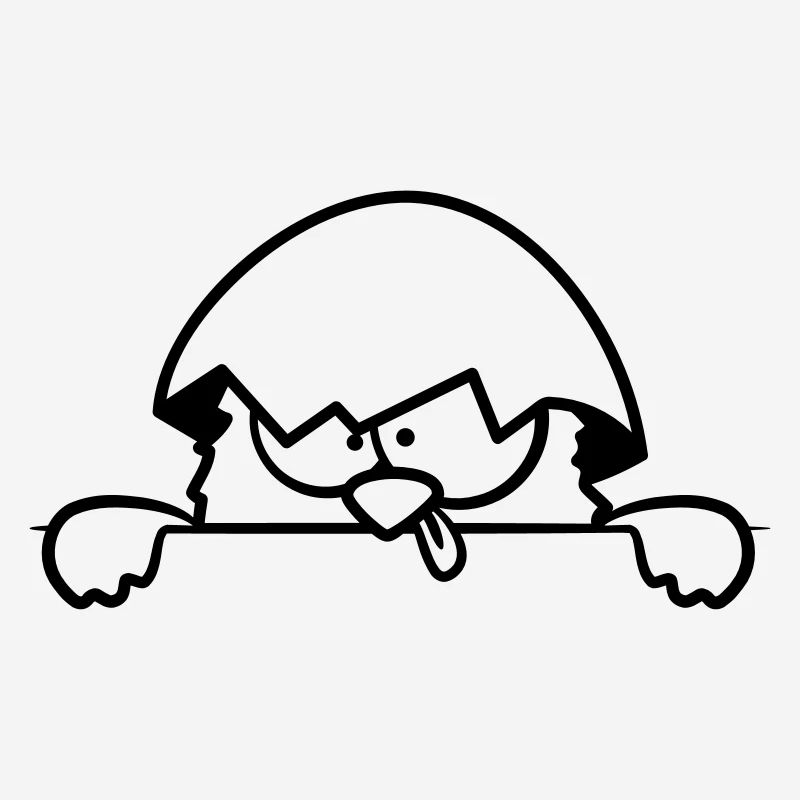 Crazy chicks behind wall