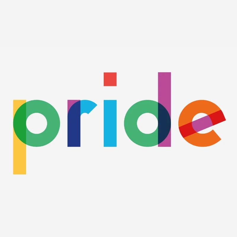 Pride - Rainbow Typography