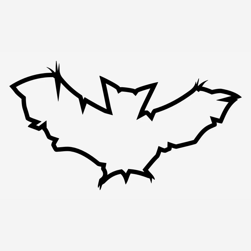 modèle de conception fraîche logo symbole bat bat