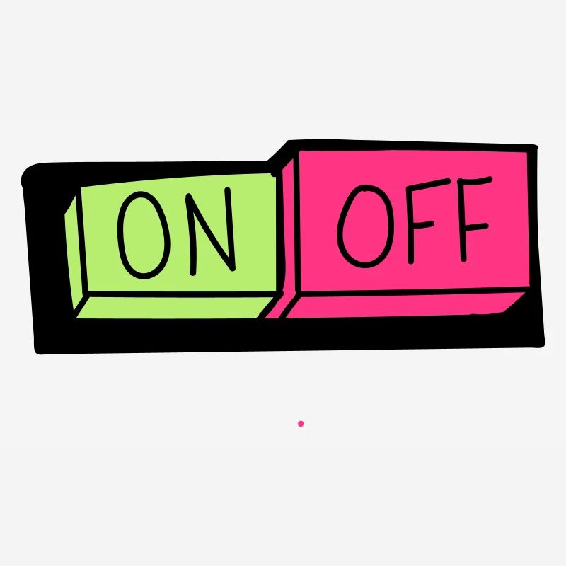 on und off button