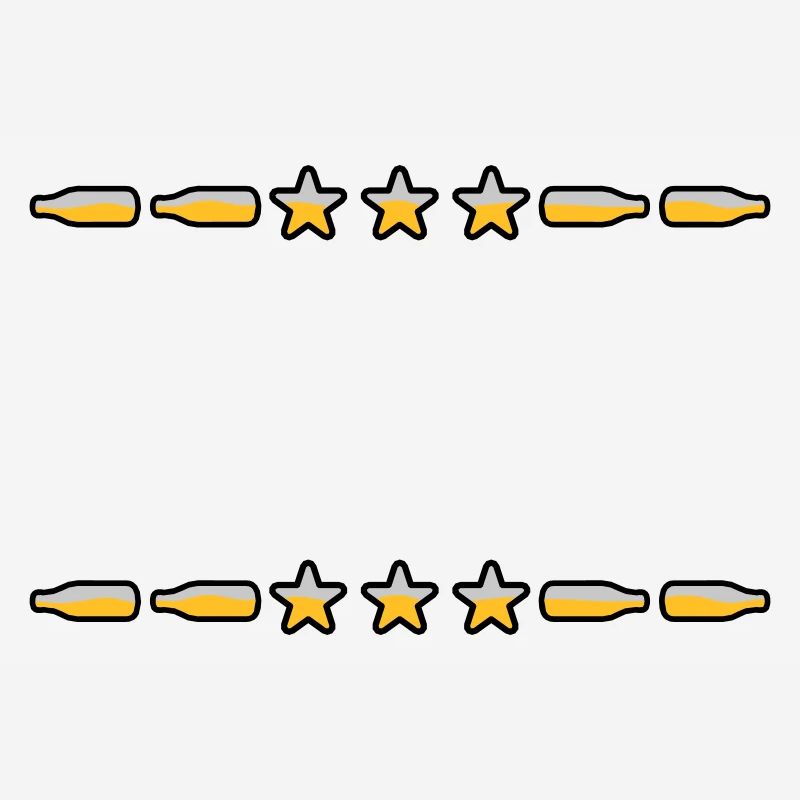 Bouteilles de bière text frame