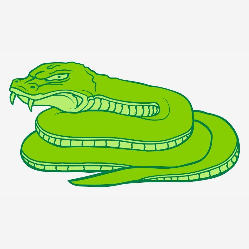 Evil Dangerous Snake Design