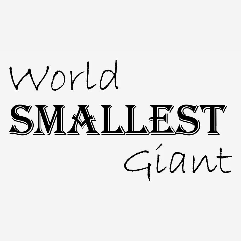 Le plus petit géant du monde - lettrage