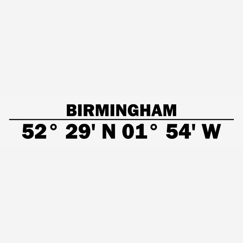 Birmingham coordinates