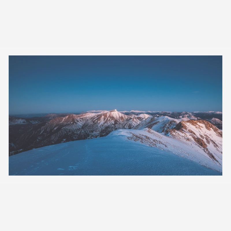 Alpenglow on Agrafa Mountain Range