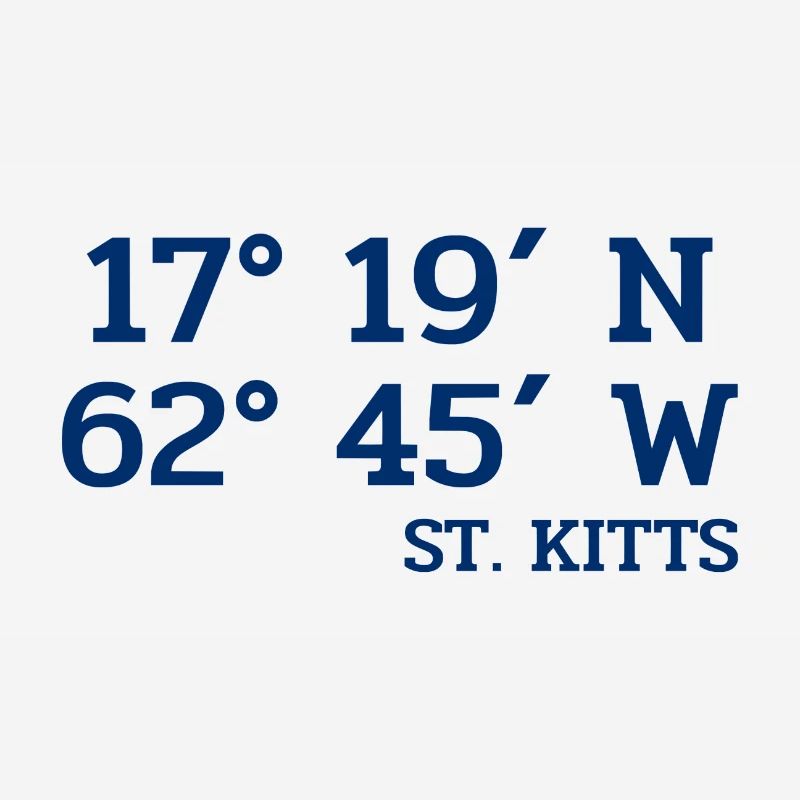 Saint Kitts Coordinates - Coordinates - Caribbean