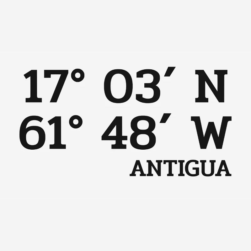 Antigua Coordinates - Coordinates - Caribbean