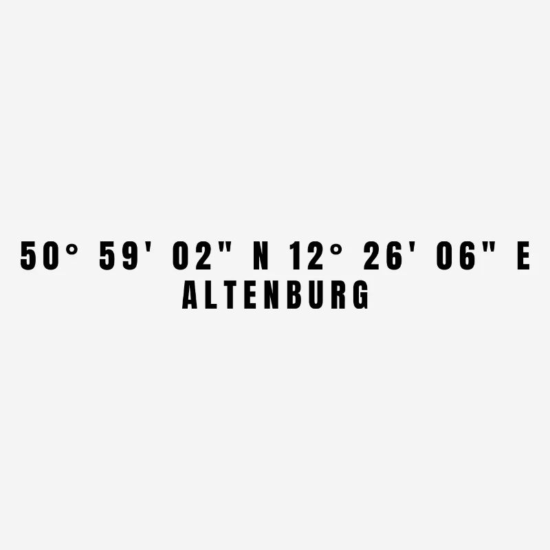 Altenburg, Thuringia Coordinates