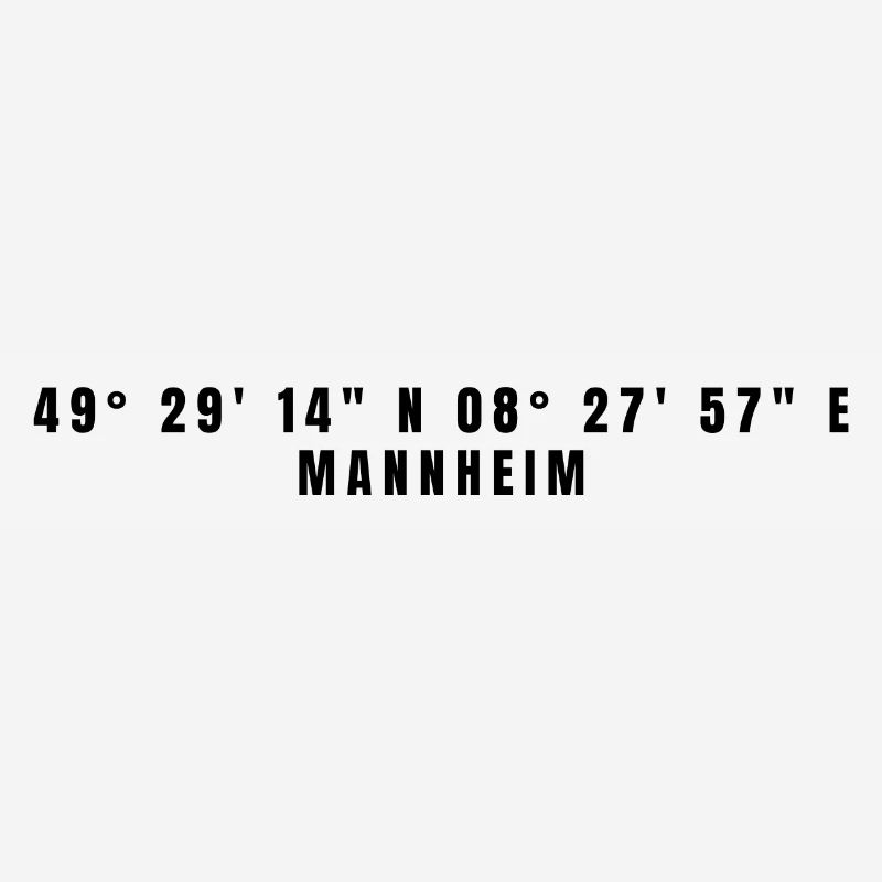 Mannheim Baden-Württemberg Coordinates