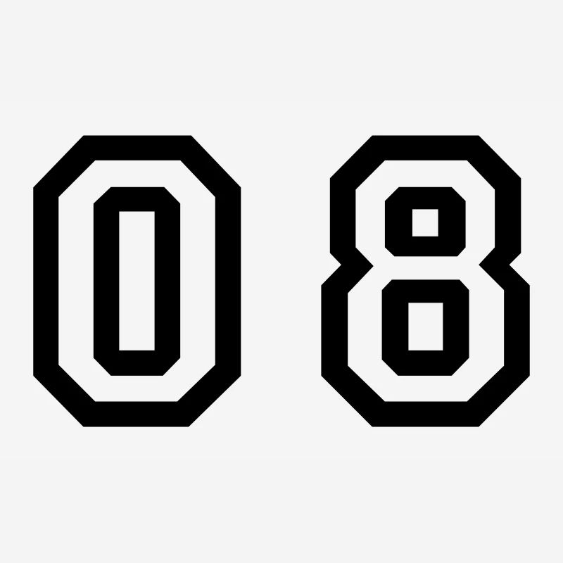 nombre - 08 - zéro huit