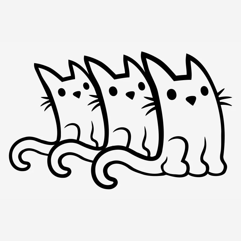 Team 3 cute cats