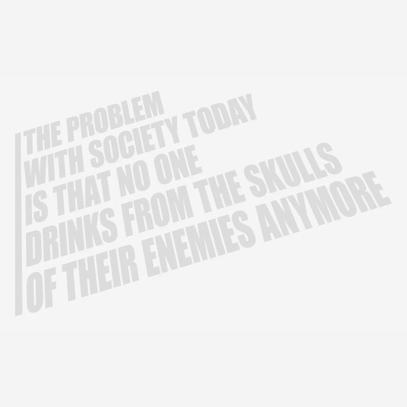 drinks from enemies skulls