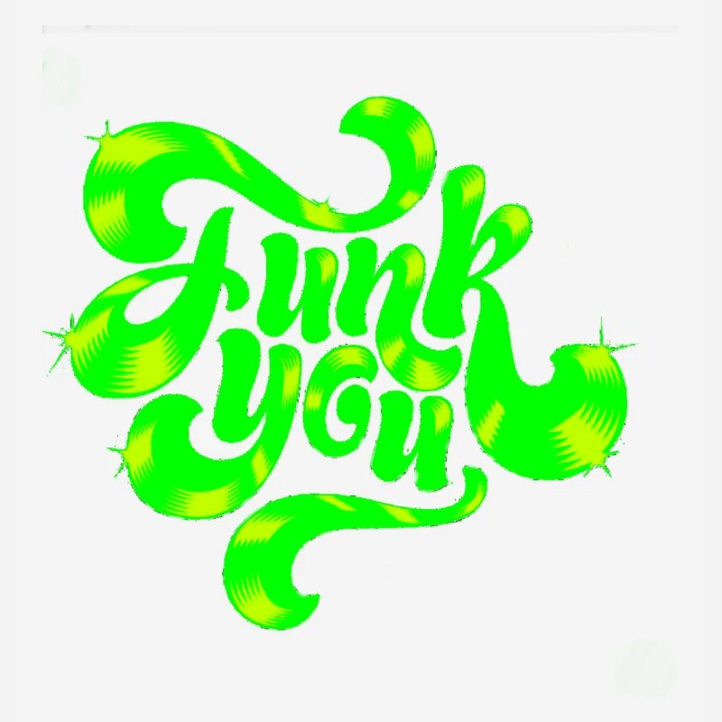 Conception de texte punk néon vert