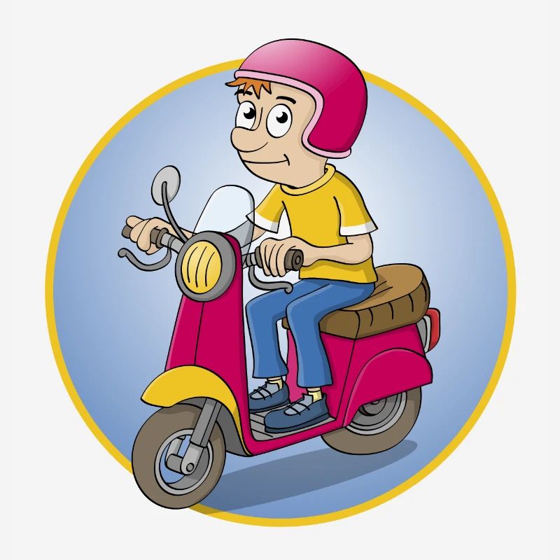 Der Rollerfahrer - Version1