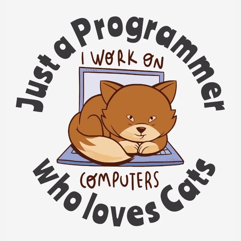 Nur ein Programmierer, der Katzen liebt