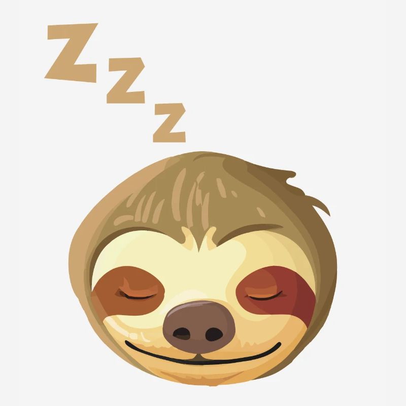 Sleeping Sloth Face