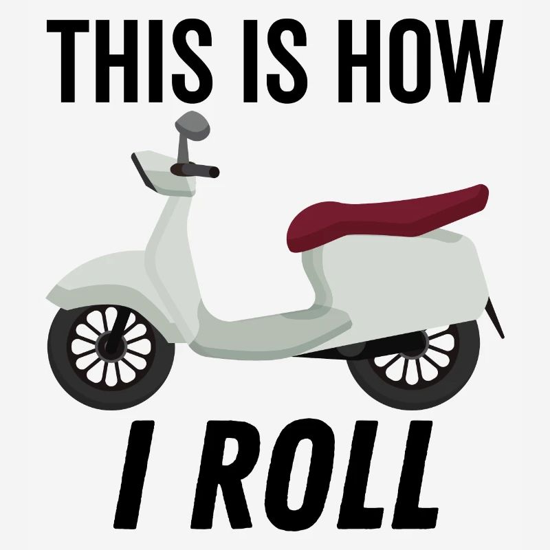 So rolle ich Moped