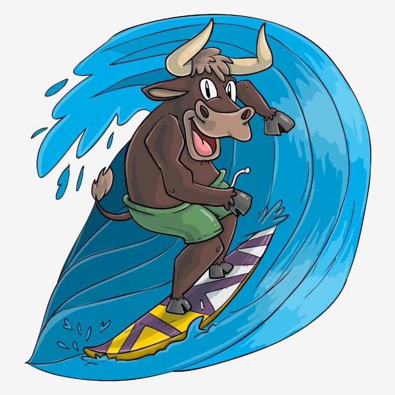 Surfender Stier