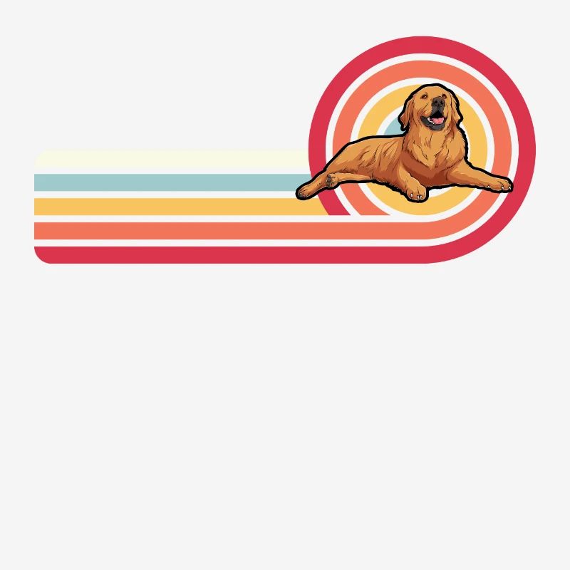 Golden Retriever Rétro