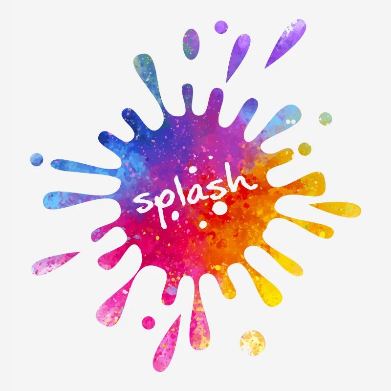 Splash - éclaboussure de couleur colorée