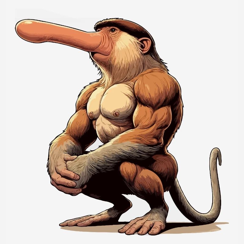Proboscis monkey tough