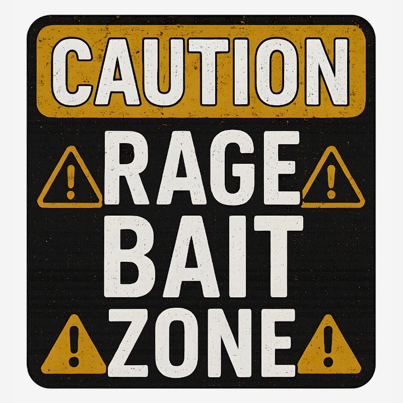 Caution Rage Zone, Funny Sarcastic Saying 