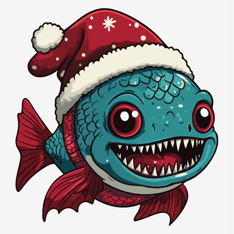 Noël de poisson piranha