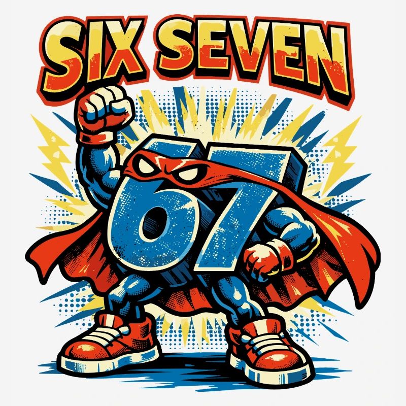 Number 67 Six Seven Cute Meme Gift